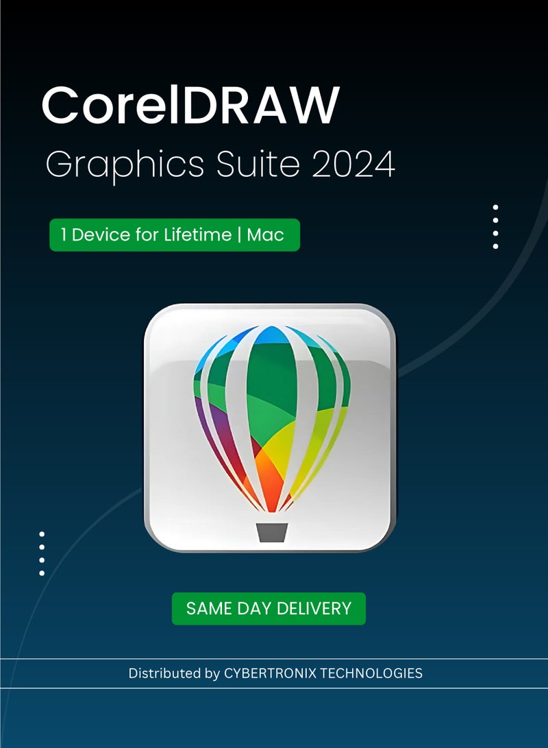 CorelDRAW Graphics Suite 2024 | 1 Device for Lifetime | Mac | Digital License | Same Day Delivery