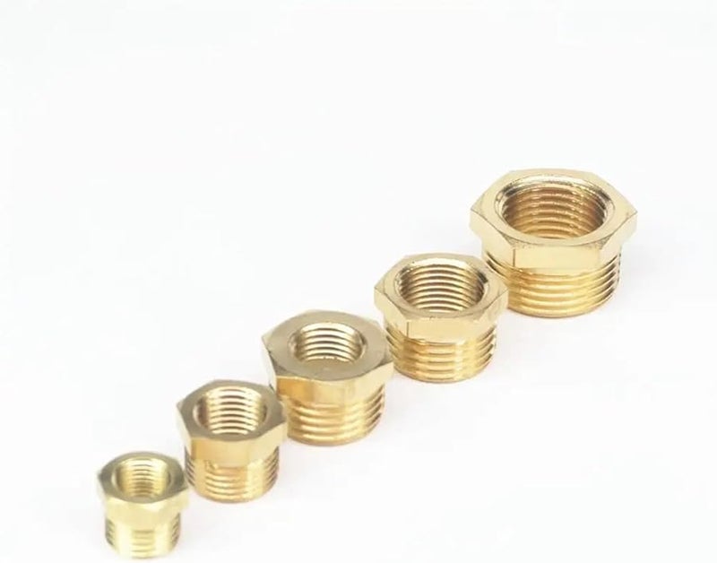 تركيب النحاس المخفض M14x1.5 أنثى إلى M20x1.5 ذكر لمقياس ضغط الوقود والماء والغاز - Image 1