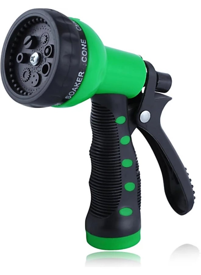 Garden Hose Spray Gun – High Pressure Hose Nozzle with 8 Adjustable Spray Patterns, Quick Connect Fittings, Heavy Duty ABS, Non-Slip Grip – for Car Wash, Plant Watering, Pet Shower - Image 1