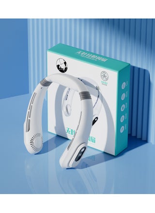 Neck Fan Portable Rechargeable, USB Rechargeable Personal Fan, 360° Cooling,Super Quiet，3 Speeds Rechargeable, For Travel, Office,  Camping, White - pzsku/ZAEF1D080481C90604B46Z/45/1744798831/bd28f350-d53d-4cdb-8d63-c7d74e7870e4