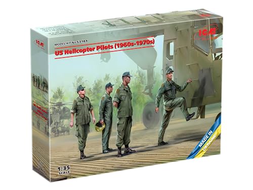 ICM 53101 - US Helicopter Pilots (1960s-1970s) (100% New molds) - Scale 1:35 - Image 1