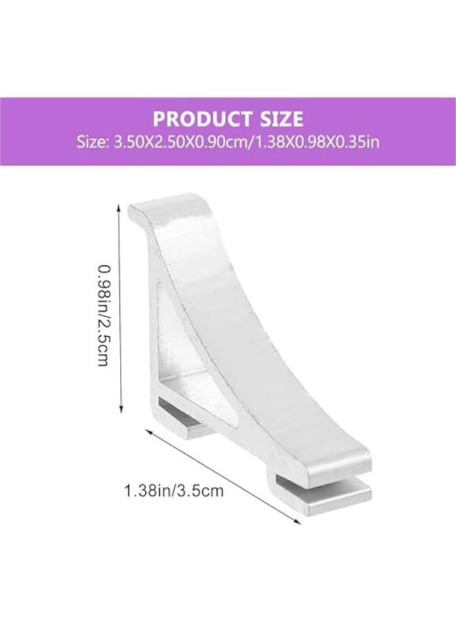 HOOKOR Stainless Steel Refrigerator Shelf Clips: Set of 8 Freezer Cooler Support Commercial Metal Parts & Accessories  - Image 5