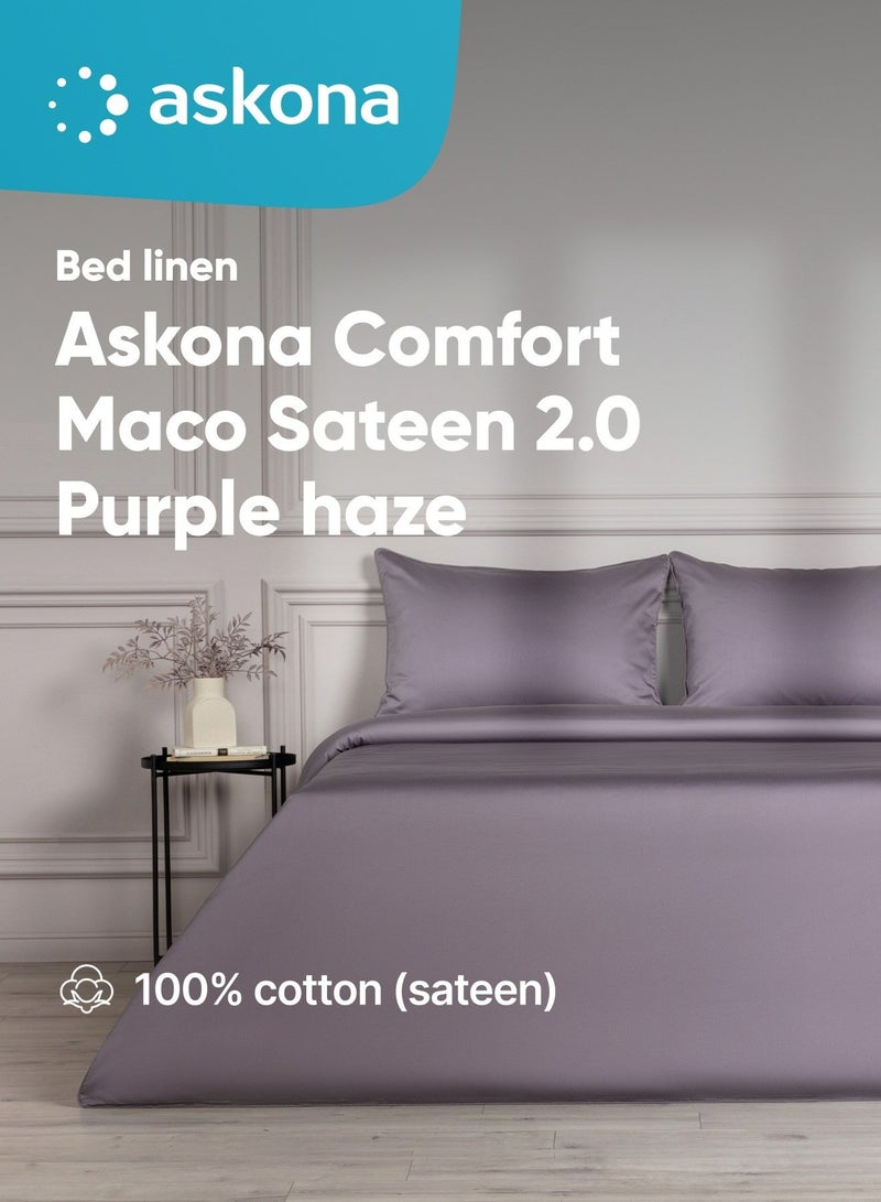 Askona Bed Linen 200X220 Askona Comfort Maco Sateen Purple Haze - Image 1