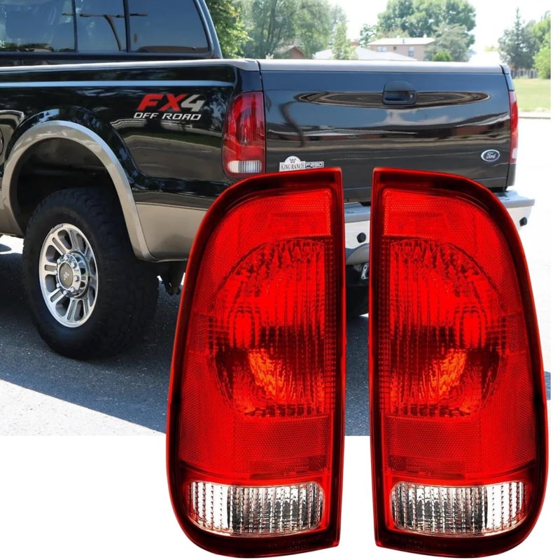 WEISIGAO Tail Light for19972003 Ford F150 2004 Ford F150 Heritage19992004 F250 LD Pickup FORD F350 SUPER DUTY FORD F450 SUPER DUTYFORD F550 SUPER DUTY 19992007 Rear Brake Lamp No Bulbs