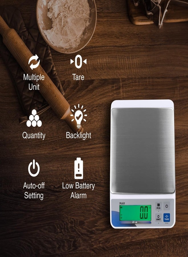 Polit Digital Kitchen Scale, Commercial Grade for Baking, 30lb/13kg - Image 3