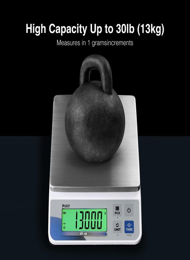 Polit Digital Kitchen Scale, Commercial Grade for Baking, 30lb/13kg - Image 5