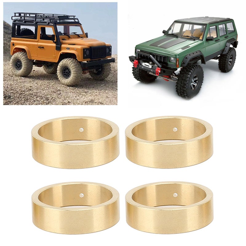 4PCS RC Car Wheel Rim Counterweight Set 1 50 Inch Diameter 0 39 Inch Width For 1 18 Scale 4WD - Image 5