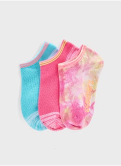 SKECHERS Kids 3 Pack Non Terry No Show Socks  - Image 1