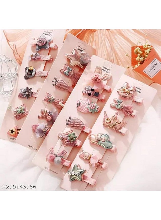 SUN Ring SUNRING Hair Clips for Girls Accessories Fabric Covered Non-Slip Alligator Clip, Hair Barrettes for Women (pack of 12, pink) - Image 2