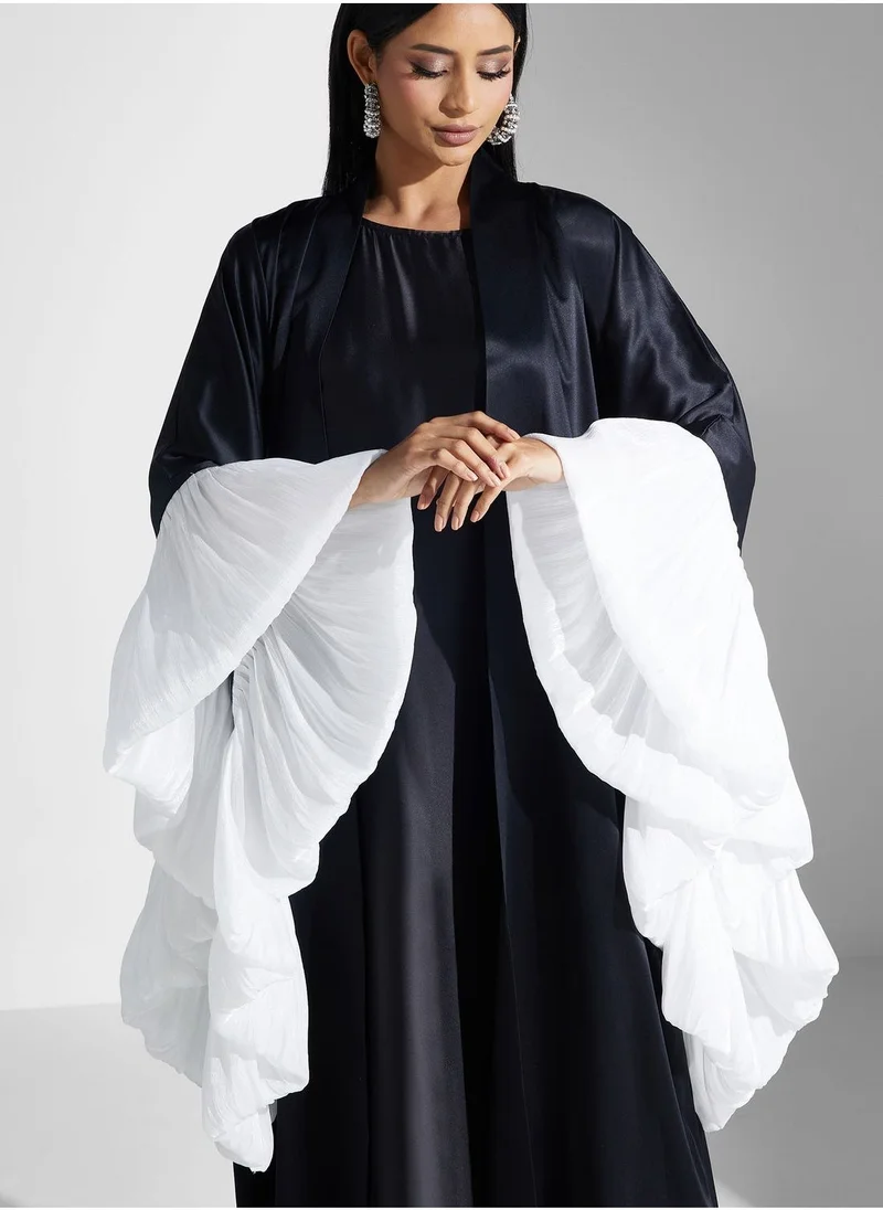 Meem by Mariyah Ruffle Sleeve Abaya
