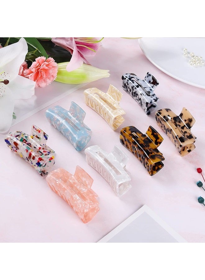 LAXIZAR Hair Claw Clips Tortoise Barrettes Rectangle Shape Clips Fashion Hair Clips for Women - Image 4