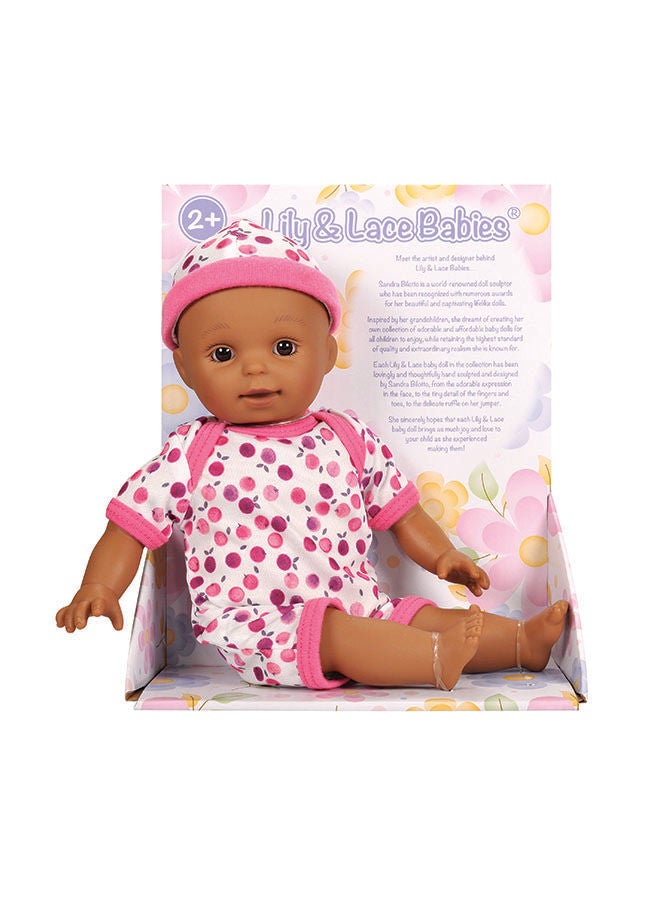 Lily & Lace Babies Soft-Bodied Baby Doll – Afro-American  11.5 Inch  - Image 1