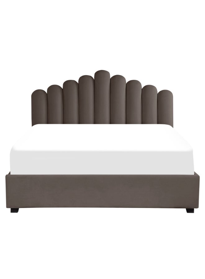 Bed and Mattress Home Dreamy Bliss Tufted Upholstered Queen Size ( Mattress Size 160 X 200 CM ) Dark Brown Chocolate Color Bed Size 212 L X  168 W ( Mattress Sold Separately ) - Image 3