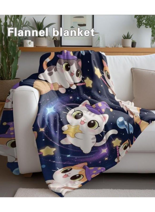 general Wisdom Fairy (latest) flannel thin blanket (warm and comfortable, suitable for sleep, game use, dust and sandproof) 150cm*200cm - 91 - Image 4