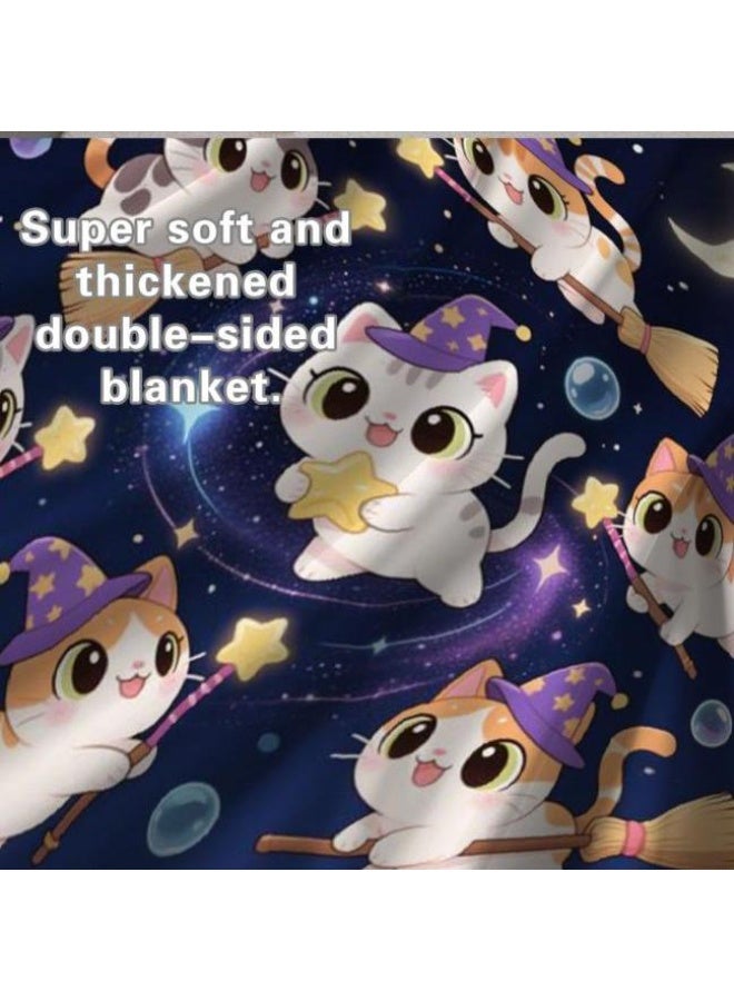 general Wisdom Fairy (latest) flannel thin blanket (warm and comfortable, suitable for sleep, game use, dust and sandproof) 150cm*200cm - 91 - Image 5