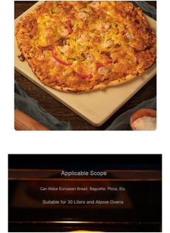 Durable High-Temperature Pizza Baking Stone - 26x28x1.2cm - pzsku/ZAEF26EA22EF210F5A9FBZ/45/_/1739968603/1390a591-bc74-49d4-86f7-d070c83b5a2d