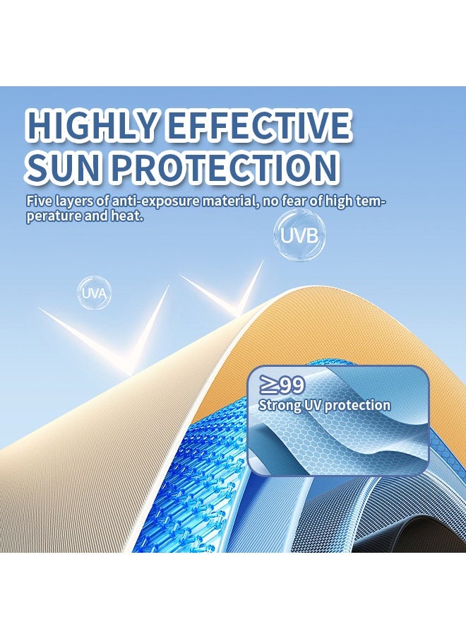 Compact Pocket Umbrella, Ultralight Umbrella Is UV-Proof, Windproof and Rainproof, Suitable for Hiking, Camping, and Commuting