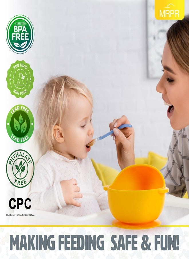 MRPR Quack & Snack Silicone Duck Bowl - Baby & Toddler Suction-Bowl - BPA, Lead, and Phthalate Free, Microwave & Dishwasher safe - Mess-Free Mealtime - Fun & Durable Snack-bowl for Kids - Image 2