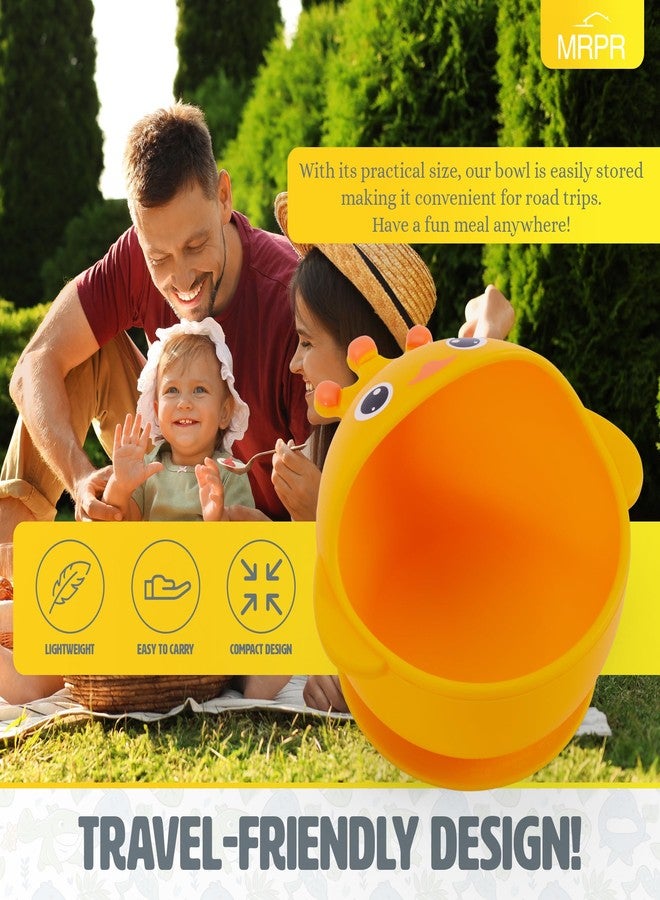 MRPR Quack & Snack Silicone Duck Bowl - Baby & Toddler Suction-Bowl - BPA, Lead, and Phthalate Free, Microwave & Dishwasher safe - Mess-Free Mealtime - Fun & Durable Snack-bowl for Kids - Image 5