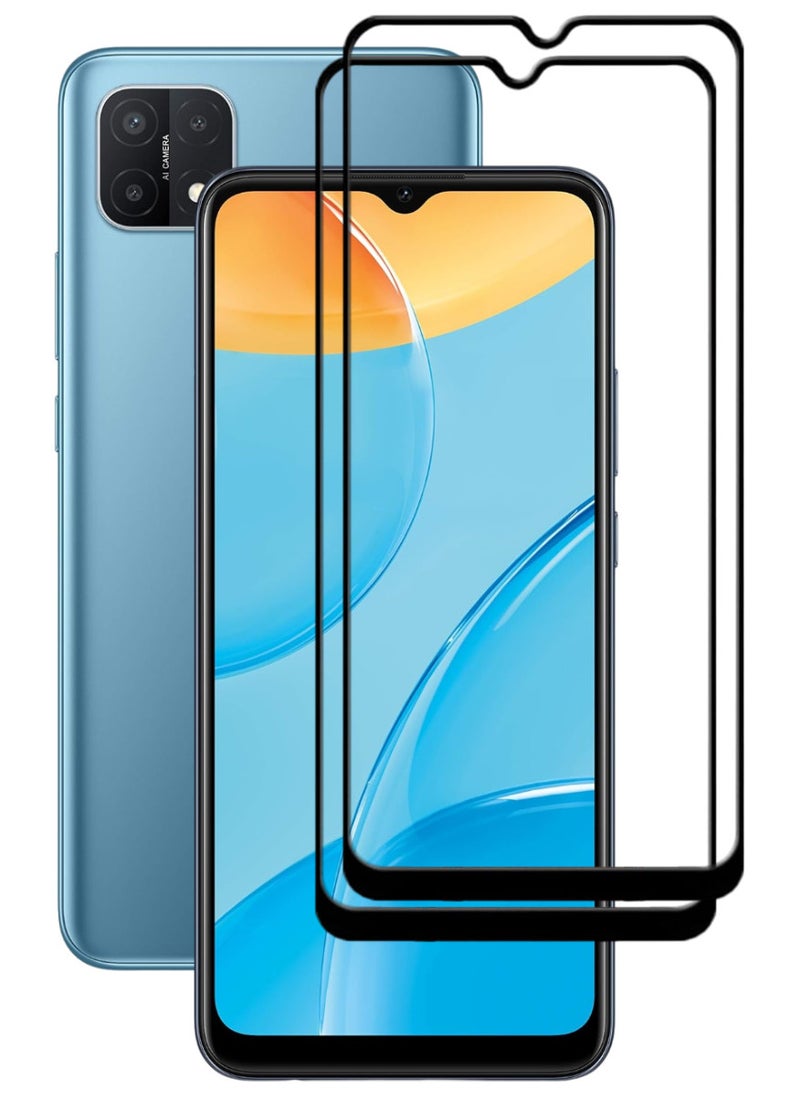 ACLIX 2 Pieces Antistatic ESD Dustproof Premium Quality High Definition Tempered Glass Screen Protector Designed For Oppo A15 - Image 1