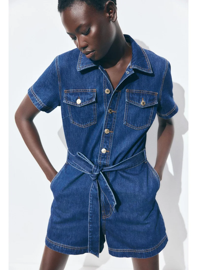 H&M Denim playsuit