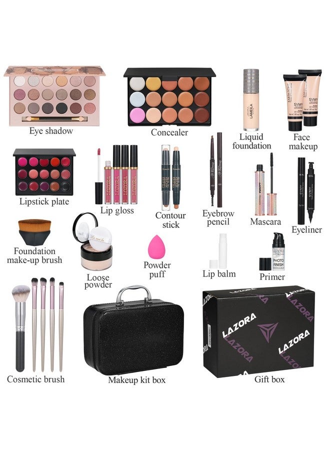 LAZORA All In One Makeup Kit Makeup Kit For Women Full Kit Makeup Set Multipurpose Bundle Holiday Gift Box Essential Starter Bundle Include Full Makeup Kit For Women (Box3) - Image 2
