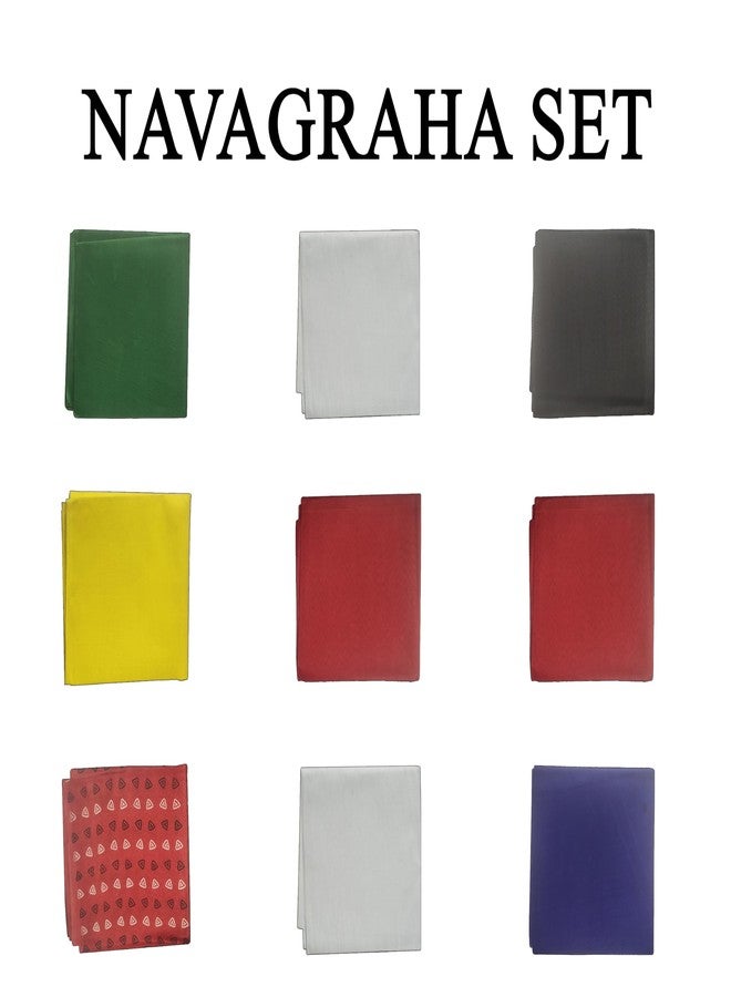 ABS HERBALS Navagraha Cloth Sets/Navagraha Sets/Cloths Set for Navagraha Shanti Pooja/Navagraha Pooja Set/Navagraha Cloths(Each Cloths 80cm-Pack of 9 Multicolor) - Image 4