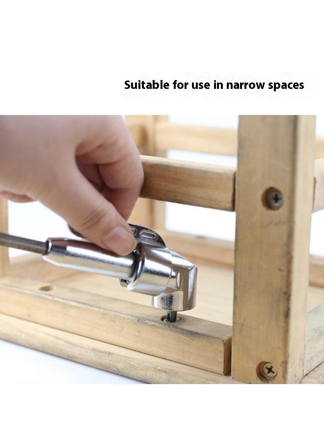 Generic 105 Degree Right Angle Drill Adapter,  New Right Angle Attachment Extension Power Screwdriver Drill Attachment,  (Long+Short)  - Image 3