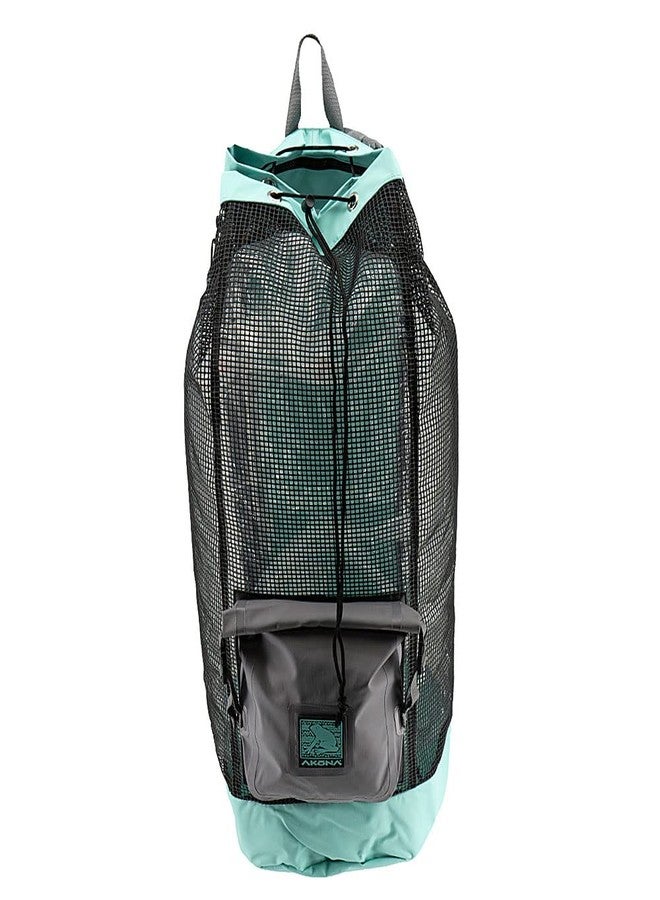 AKONA Huron DX Heavy Duty Mesh Backpack with Dry Bag - Tiffany - Image 1