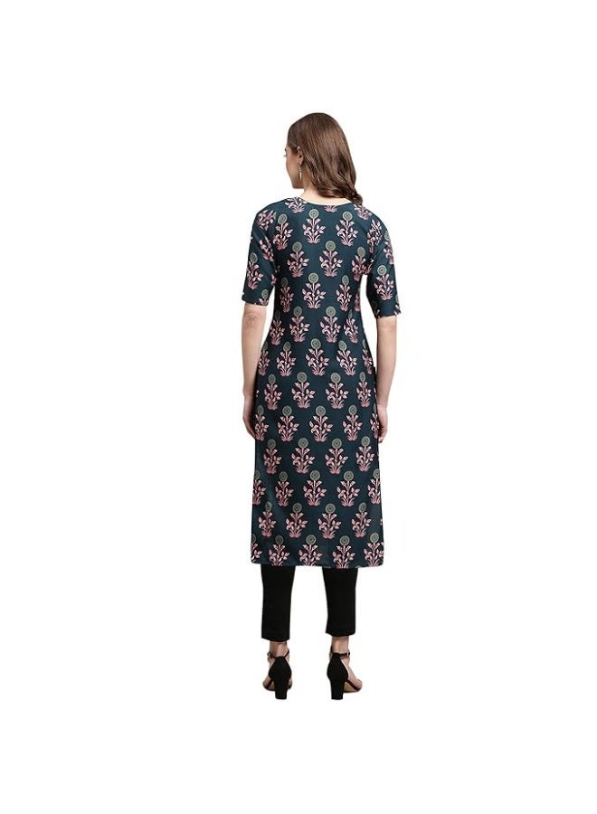 Pinkmint store Women's Crepe Regular Fashion Kurta (pack of 6) S - Image 4