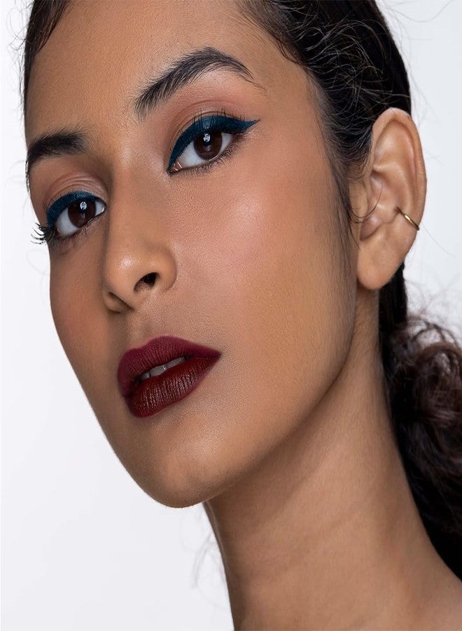 Kiro Waterproof Soft-Matte Eyeliner Pen - Azure Blue, 1.1 ml | Smudgeproof, Matte, Vegan, No Parabens, Liquid Eye Pen | 24 Hour Stay On, Non-Toxic - Image 4