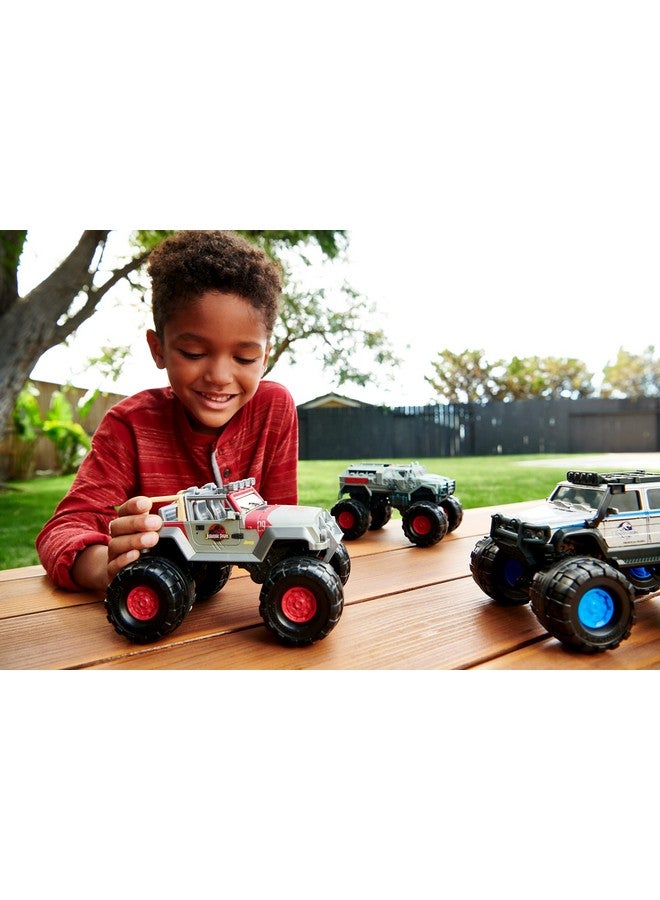 ماتش بوكس سيارة جوراسيك وورلد دومينيون بمقياس 1:24 14 شاحنة مرسيدس بنز جي 550 مع عجلات كبيرة لعبة سيارة قابلة للجمع - Image 2