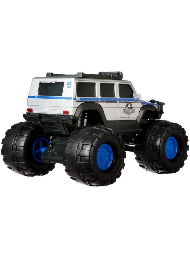 ماتش بوكس سيارة جوراسيك وورلد دومينيون بمقياس 1:24 14 شاحنة مرسيدس بنز جي 550 مع عجلات كبيرة لعبة سيارة قابلة للجمع - Image 4