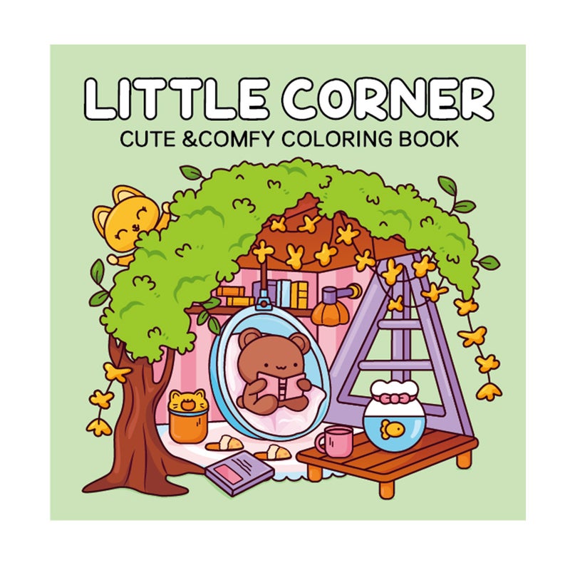 New Coloring Book Cozy Cuties Cute And Comfortable Painting Book Graffiti Painting Watercolor Coloring Book - Image 1