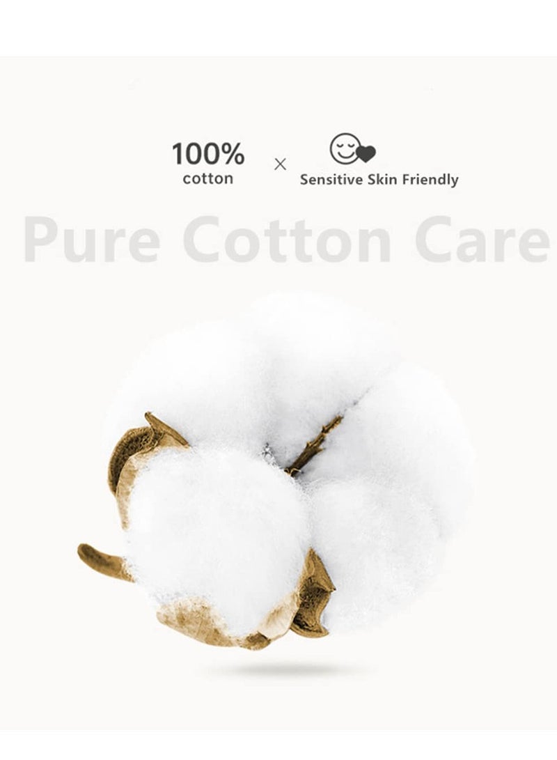 Disposable Cotton Face Towels - Dry Cleansing Wipes for Makeup Removal and Skin Care, Ideal for Sensitive Skin and Surface Cleaning, Perfect for Face Washing and Skincare Routine. - Image 3