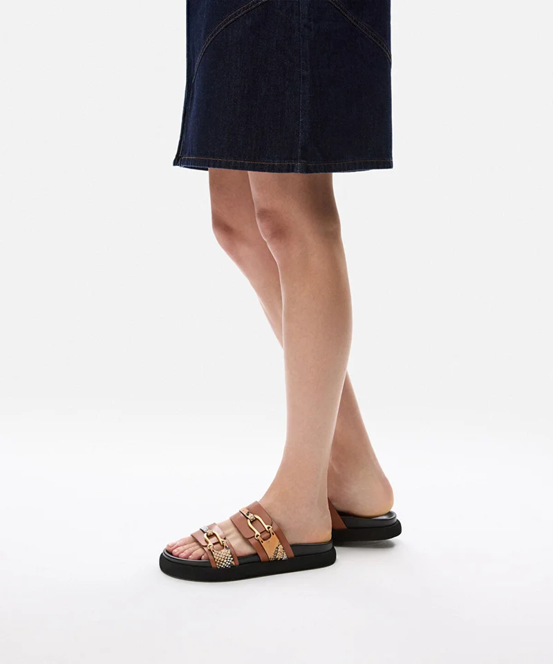 Ipekyol Double-Strap Embellished Slippers