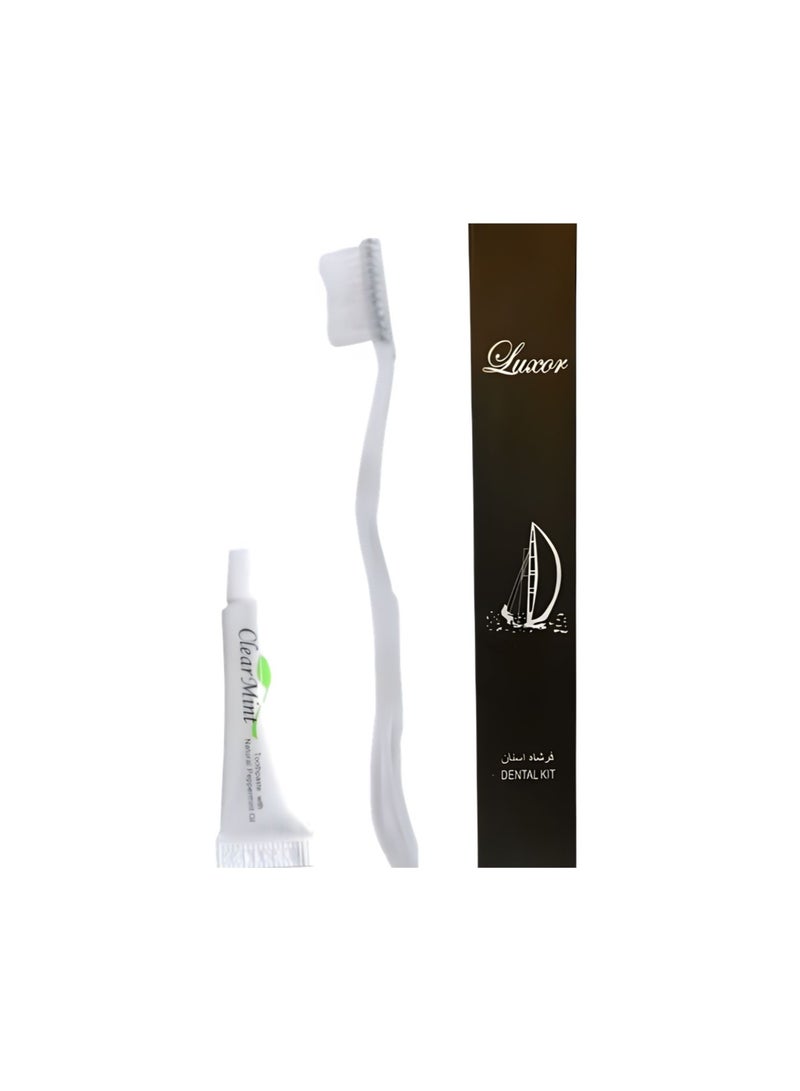 Luxor All-in-One Hotel Amenities Kit (300 pcs) | Eco-Friendly Toiletries Set with 30ml Shampoo, Conditioner, Bath Gel, Body Lotion, 20g Soap & Dental Kit | Travel, Hotel & Guest Bathroom Supplies - Image 4