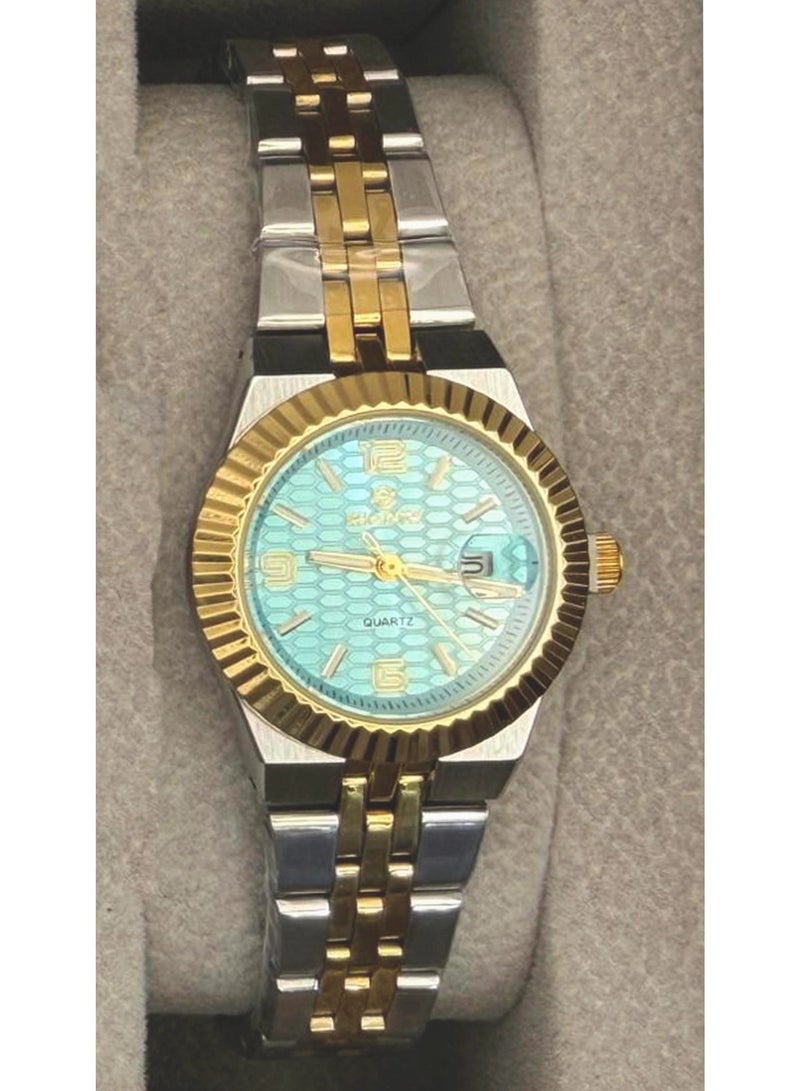 SHADOW Luxury Couple Watch Set - Matching Stainless Steel Quartz Wristwatches with Date Window - Image 4