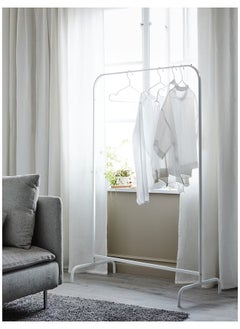 ALMUFARREJ Clothes Organizer And Holder Metal Stand White 99x46x154cm  - Image 4