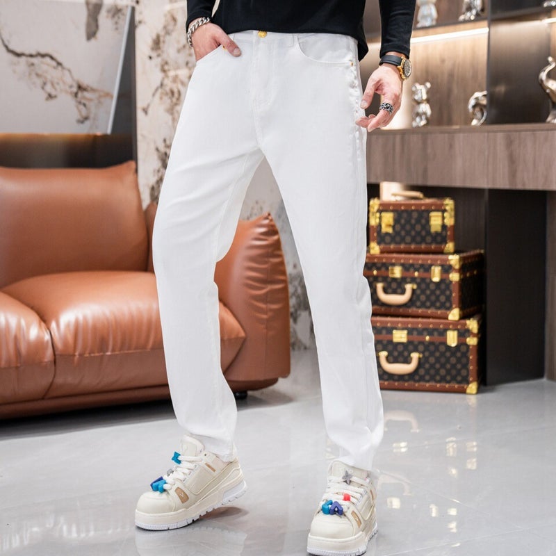 Unisex Classic Denim Jeans Loose Fit Daily Outdoor Wear - Image 3