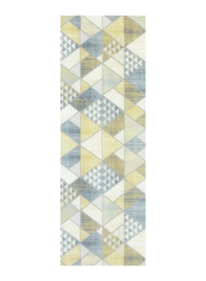 Obsessions Printed Yoga Mat,Anti-Slip Sports Mat, 5mm PVC Exercise Mat with Carrying Strap (W)61 X (L)173(cm)_Ivory - Image 2