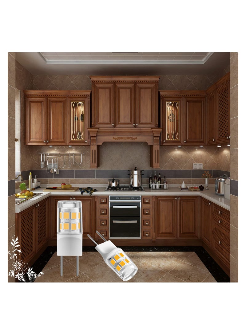 SYOSI 10 Pcs G8 Led Bulb, 2W, 25W Halogen Equivalent , G8 Warm White 2700K , Bi-Pin G8 Base Light Bulbs , AC120V