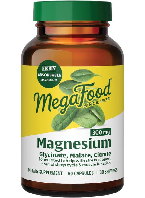 Magnesium, Glycinate, Malate, Citrate, 300 mg, 60 Capsules
