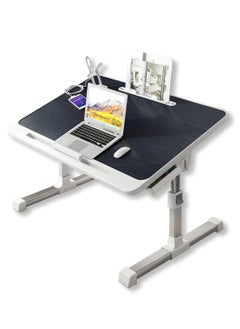 Arabest Laptop Desk for Bed, Adjustable Laptop Bed Tray Table, Portable Lap Desks with USB Cooling Fan and Foldable Legs, Computer Tray Laptop Stand for Sofa Couch Floor (black)  - Image 1