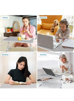 Arabest Laptop Desk for Bed, Adjustable Laptop Bed Tray Table, Portable Lap Desks with USB Cooling Fan and Foldable Legs, Computer Tray Laptop Stand for Sofa Couch Floor (black)  - Image 4