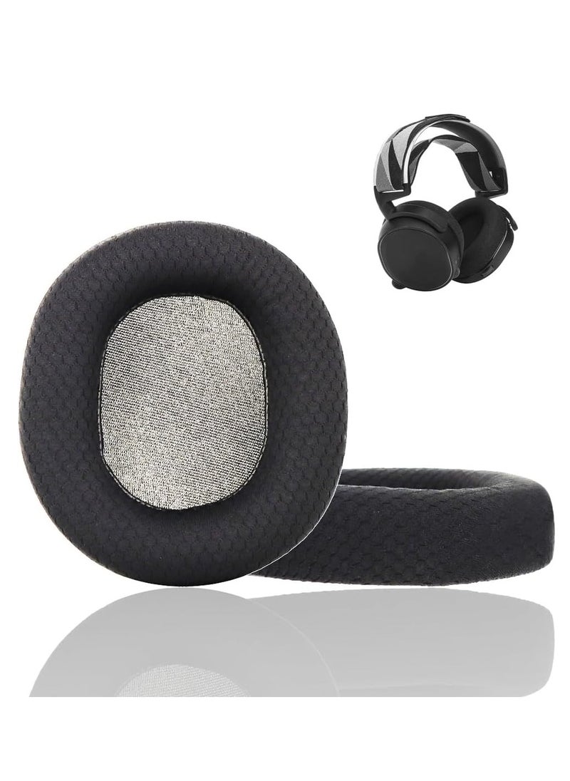 erorex Replacement Black Fabric Ear Pads Cushion Earmuffs Compatible With Steelseries Arctis 3 Arctis 5 Arctis 7 Arctis 9 Arctis 1 Steelseries Arctis Pro Lossless Wireless Gaming Headset  - Image 1