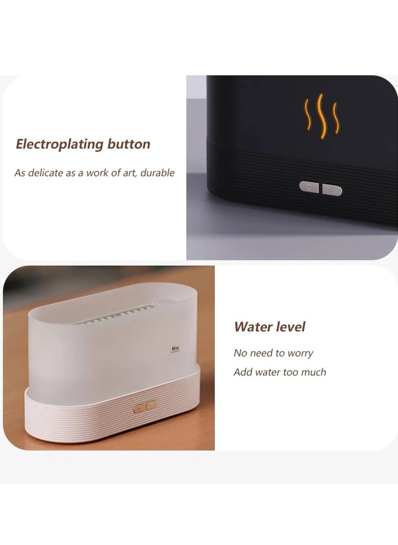 Next Life - Flame Effect Humidifier Aroma Diffuser Aromatherapy Light Mist Atomizer Auto Off Protection for Spa Home Yoga Office 180ml - Image 1