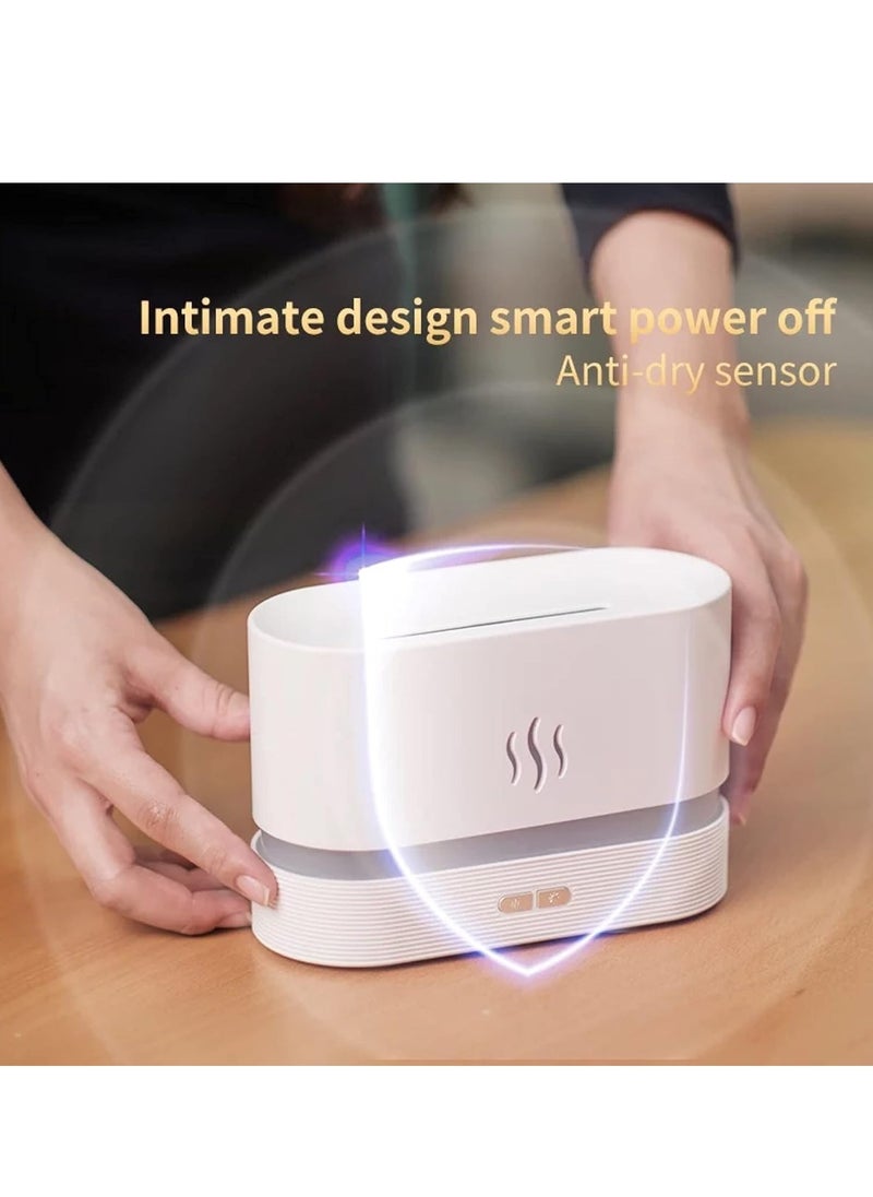 Next Life - Flame Effect Humidifier Aroma Diffuser Aromatherapy Light Mist Atomizer Auto Off Protection for Spa Home Yoga Office 180ml - Image 1