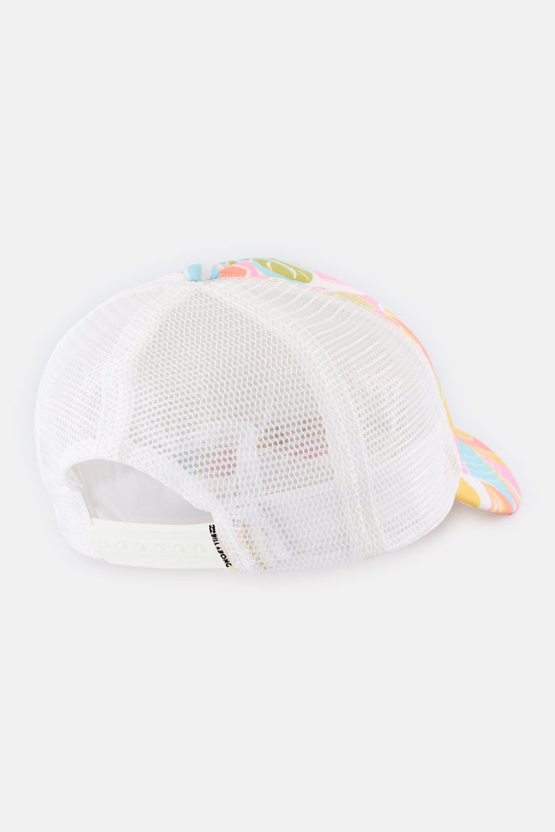 Billabong Kids Girl  Floral Print Snapback Cap, Multicolor - Image 2