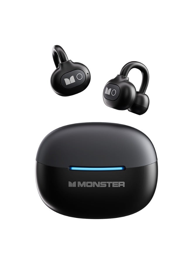 Monster D05 Open-Ear Clip Wireless Bluetooth Earbuds, HiFi Sound with Composite Diaphragm, Bluetooth 6.0, 30H Playtime, Ultra Lightweight 4.5g, IP66 Waterproof Sports Headphones for Running & Outdoor Use - Image 1